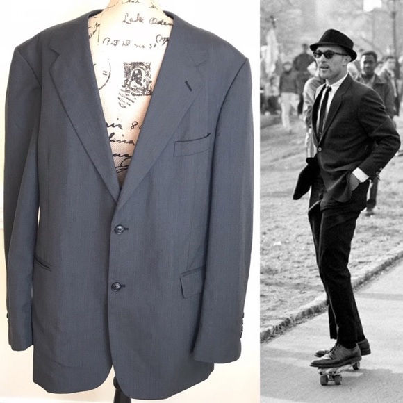 Kilburne & Fitch 44L Wool Suit Jacket Sport Coat - Picture 1 of 7